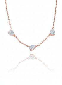 שרשרת טריפל טיפות עדינה