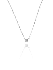 שרשרת זירקון קטנה מכסף אמיתי 925