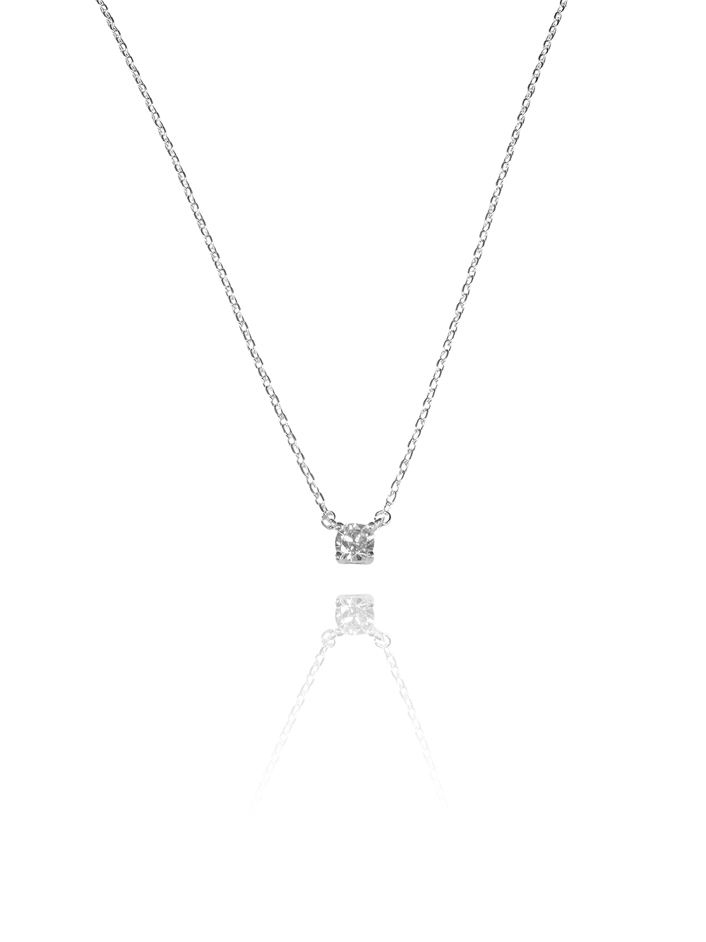 שרשרת זירקון קטנה מכסף אמיתי 925