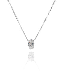 שרשרת זירקון אובל