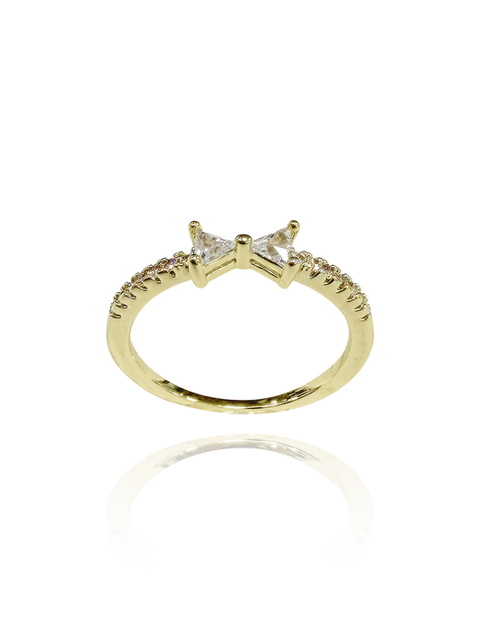 טבעת פפיון משובץ