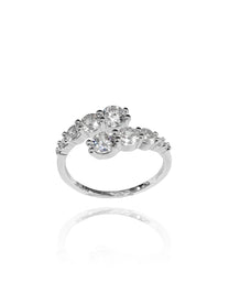 טבעת סנייק זירקונים