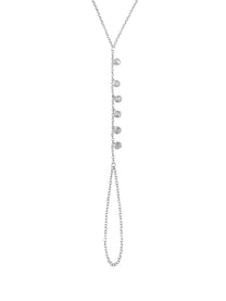 צמיד טבעת זירקונים נופלים יוכי מכסף אמיתי 925