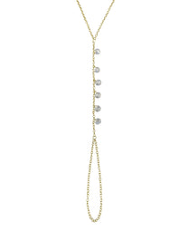 צמיד טבעת זירקונים נופלים יוכי מכסף אמיתי 925