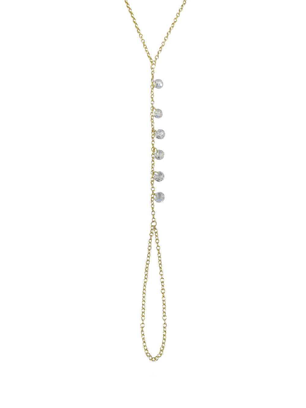 צמיד טבעת זירקונים נופלים יוכי מכסף אמיתי 925