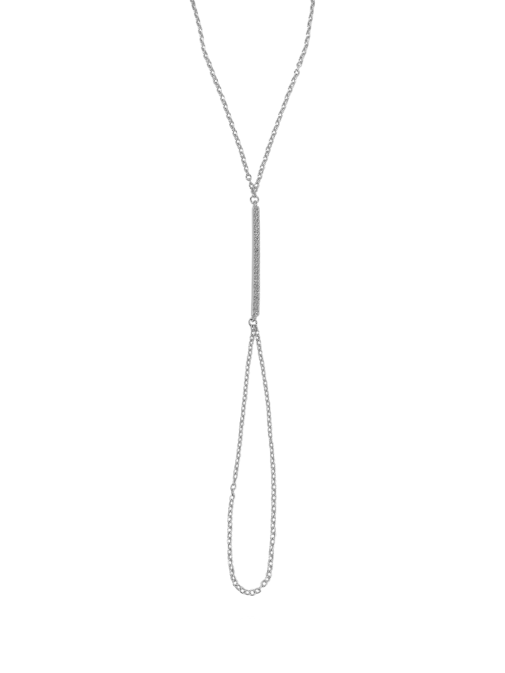 צמיד טבעת פס משובץ מכסף אמיתי 925