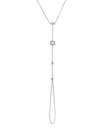 צמיד טבעת מגן דוד מכסף אמיתי 925