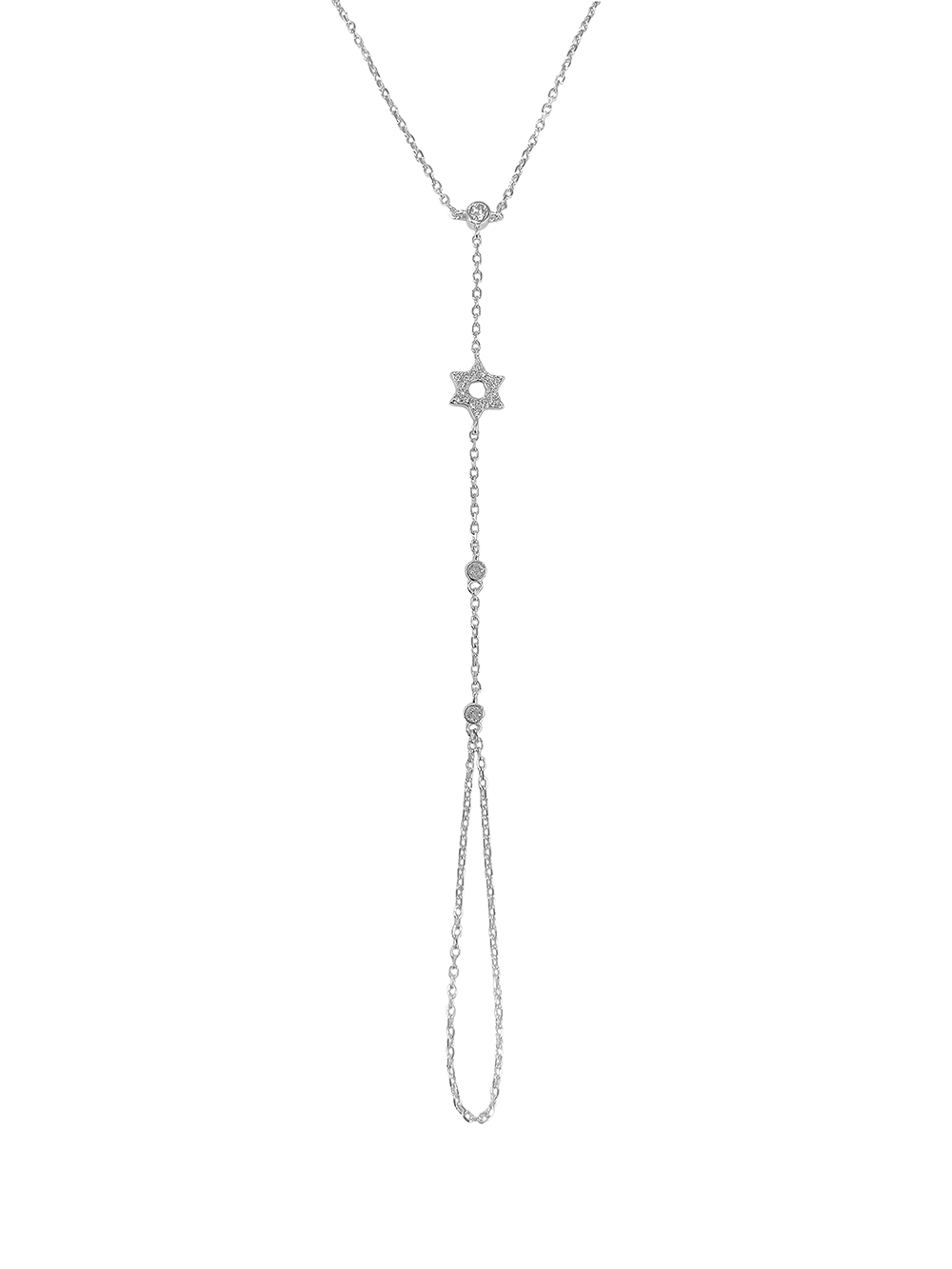 צמיד טבעת מגן דוד מכסף אמיתי 925