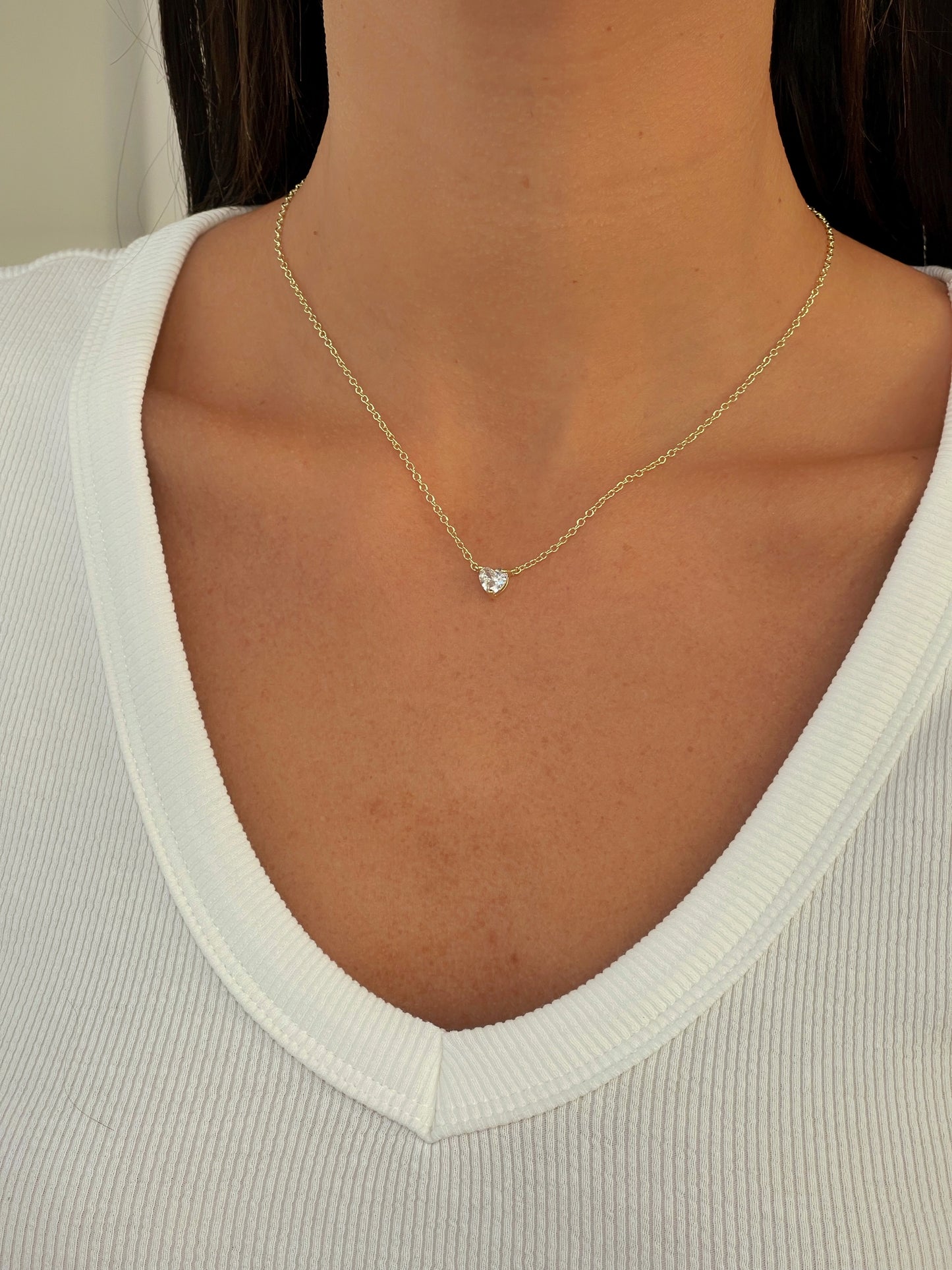 שרשרת זירקון לב