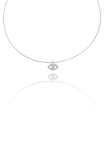 שרשרת קשיחה בשילוב תליון עין