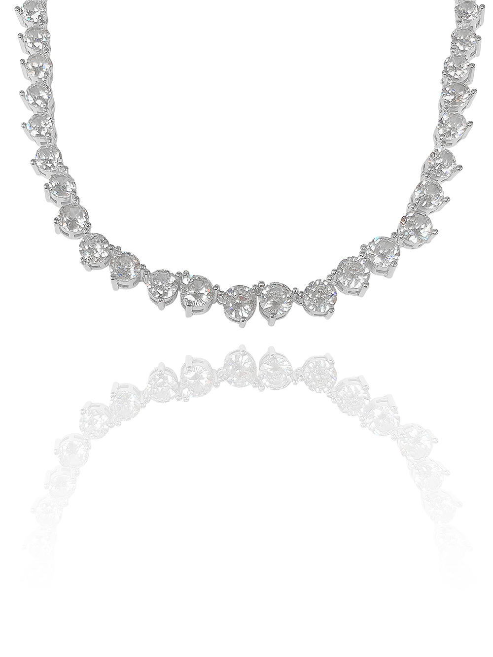 שרשרת זירקונים ערב