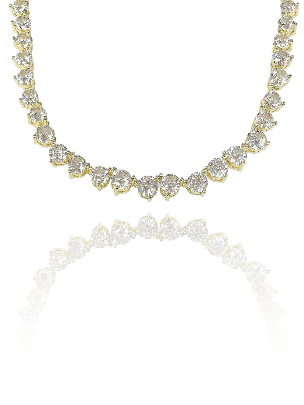 שרשרת זירקונים ערב