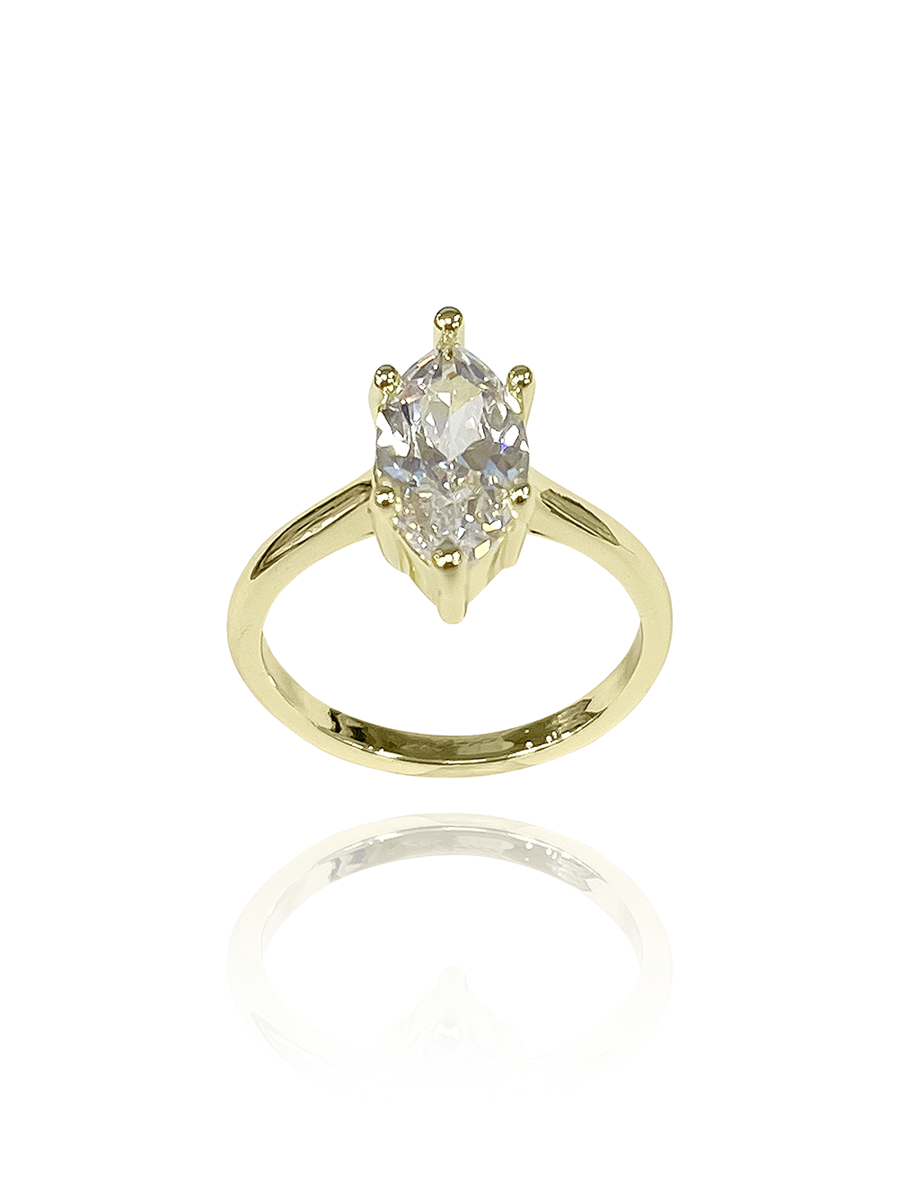 טבעת מרקיז חלקה