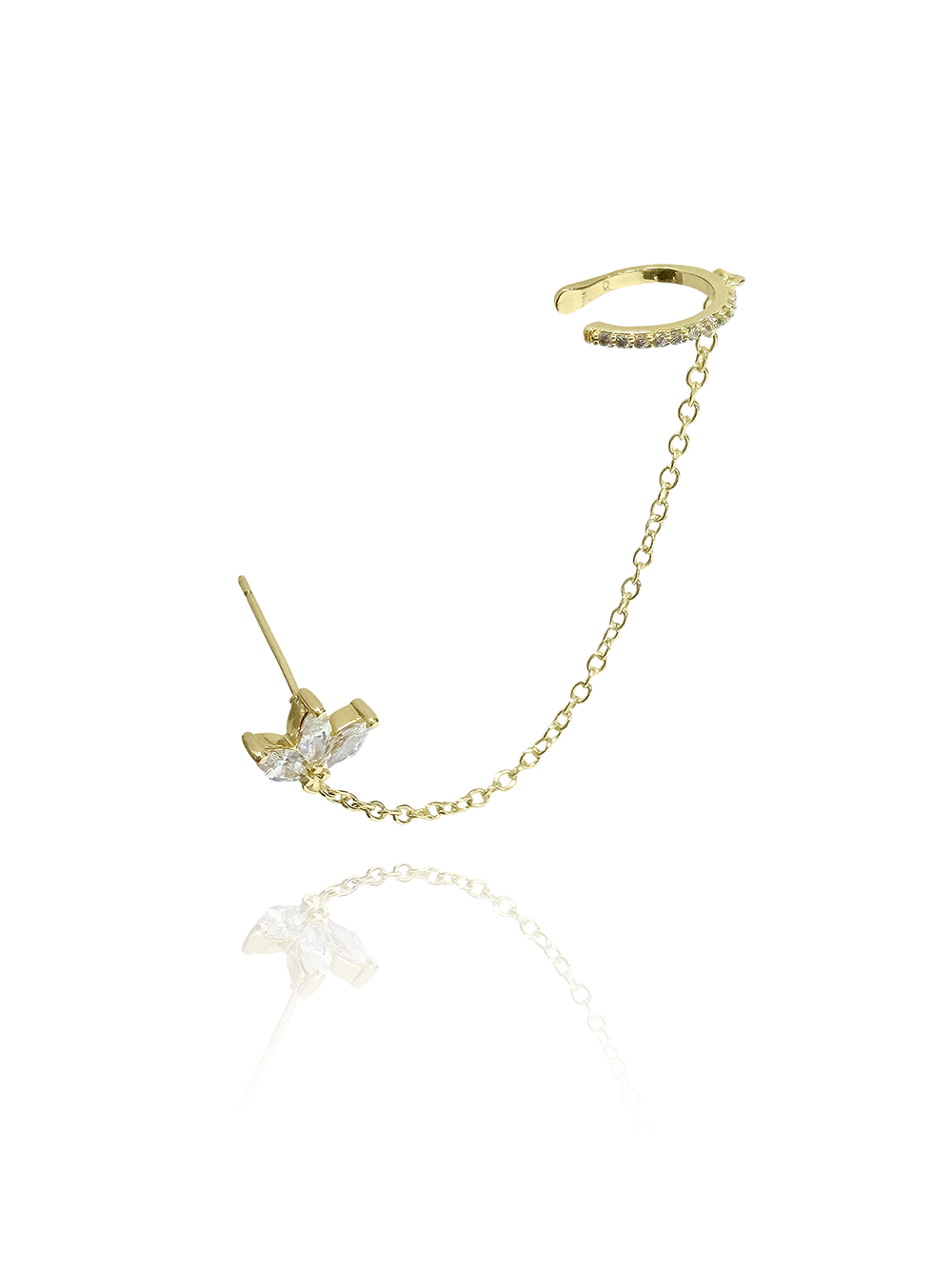 עגיל פרח לוטוס בשילוב הליקס ללא צורך בחור