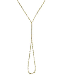 צמיד טבעת פס משובץ