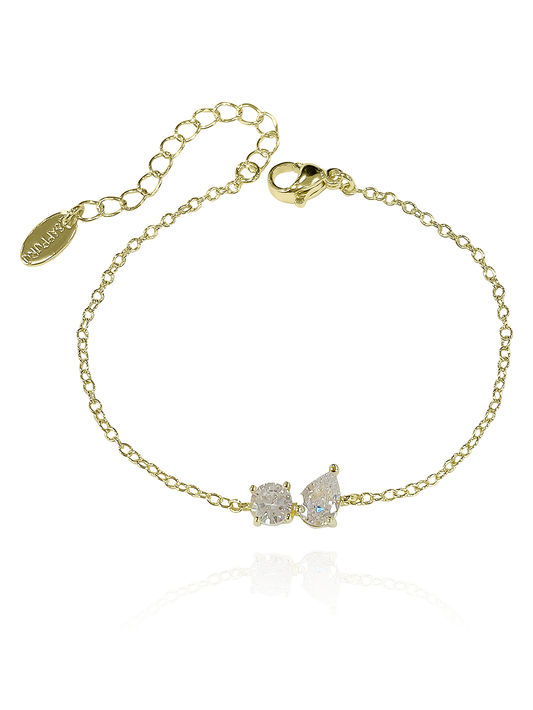 צמיד טיפה וזירקון