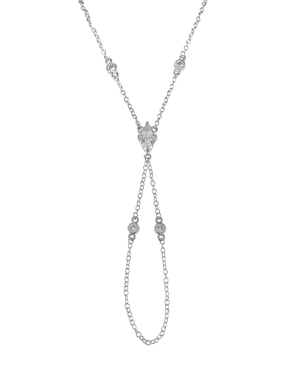 צמיד טבעת מרקיז בשילוב זירקונים