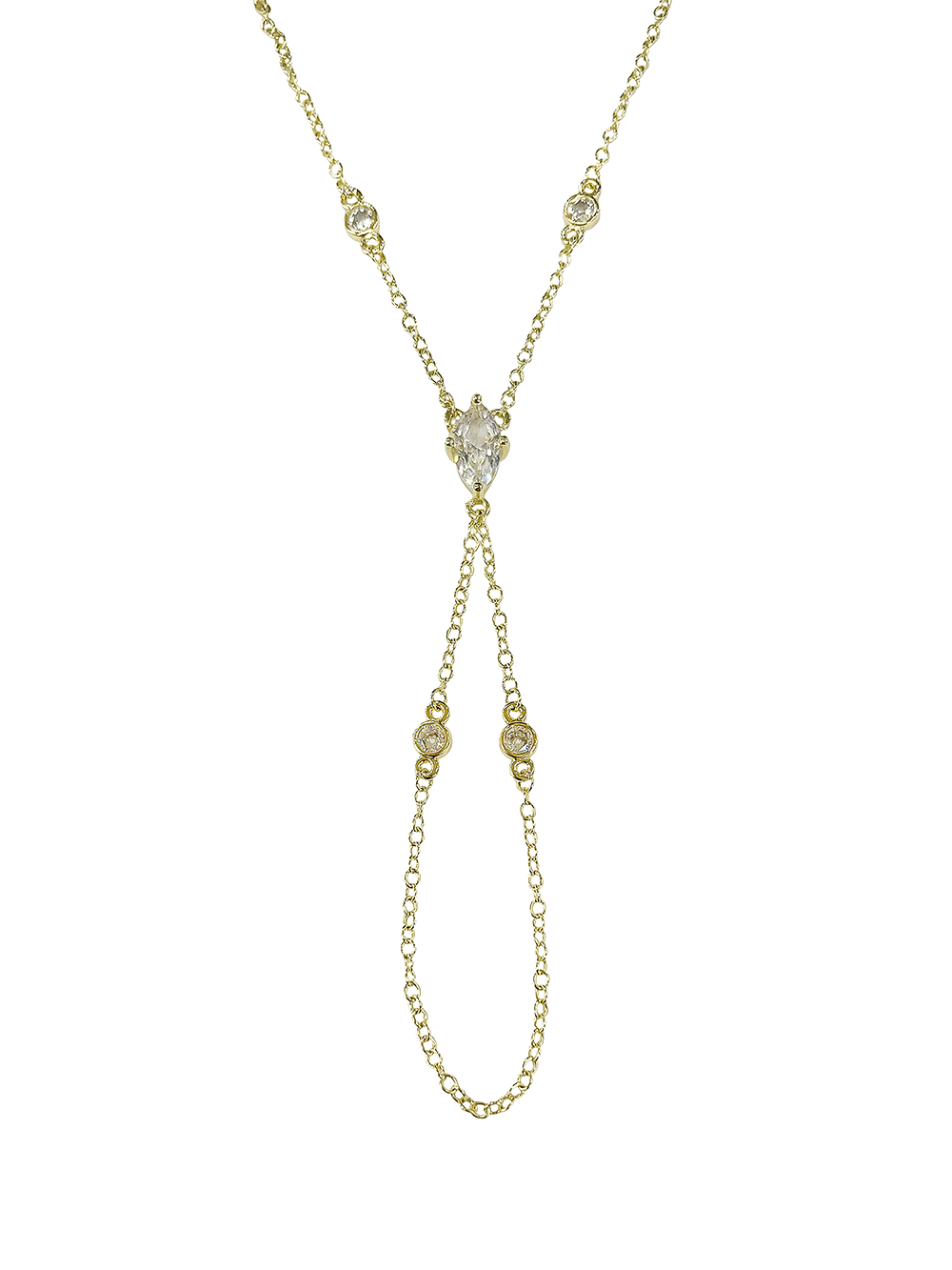 צמיד טבעת מרקיז בשילוב זירקונים