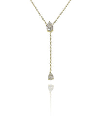 שרשרת טיפה כפולה נופלת