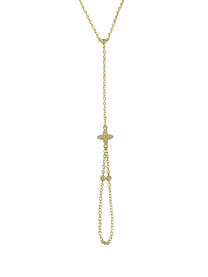 צמיד טבעת פרח משובץ עדין