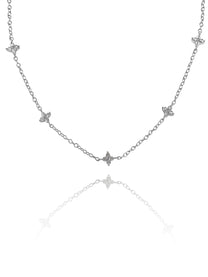 שרשרת פרחים צמודה