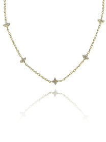 שרשרת פרחים צמודה