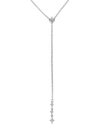 שרשרת מעוין נופלת מכסף אמיתי 925