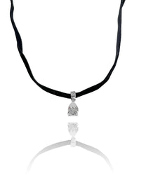 צ'וקר קטיפה זירקון טיפה