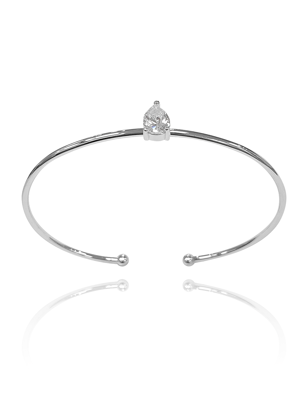 צמיד קשיח זירקון טיפה