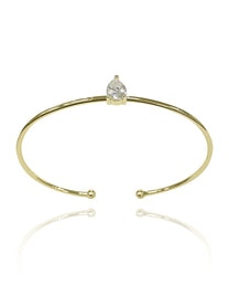 צמיד קשיח זירקון טיפה