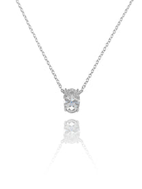 שרשרת זירקון אובל