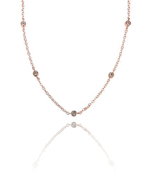 שרשרת זירקונים צמודה