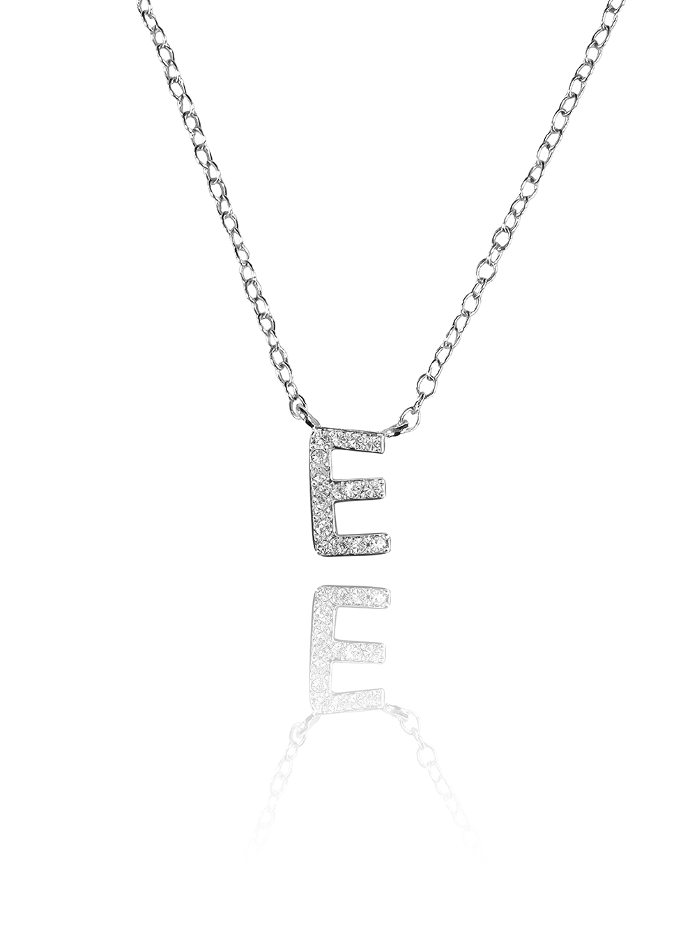 שרשרת אות משובצת עדינה