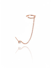 עגיל זירקון בשילוב הליקס ללא צורך בחור