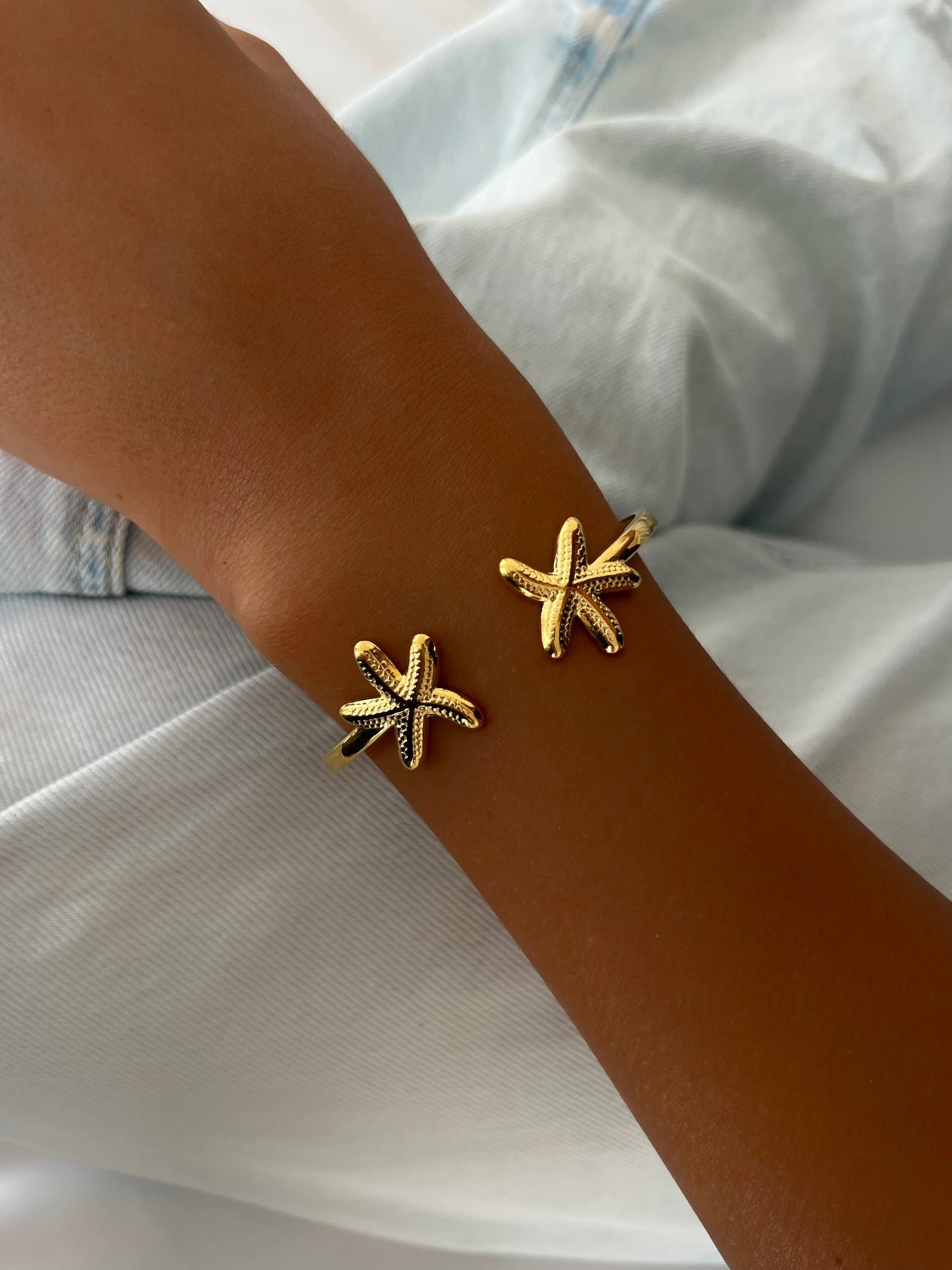 צמיד קשיח כוכבי ים כפול