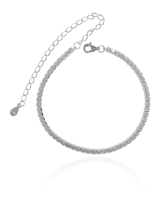 צמיד טניס מכסף אמיתי 925