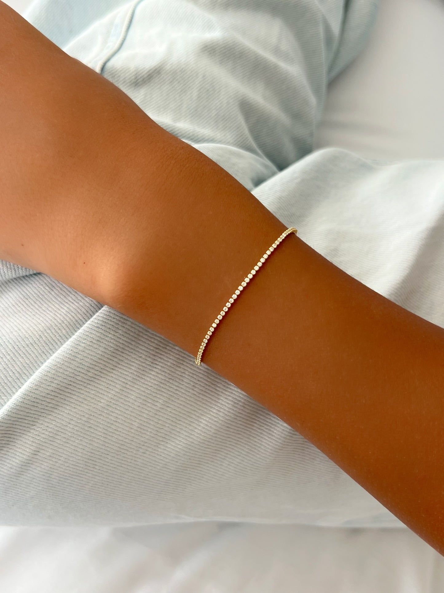 צמיד טניס עדין