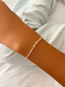 צמיד טניס ורוד