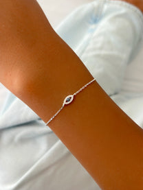 צמיד עין מכסף אמיתי 925