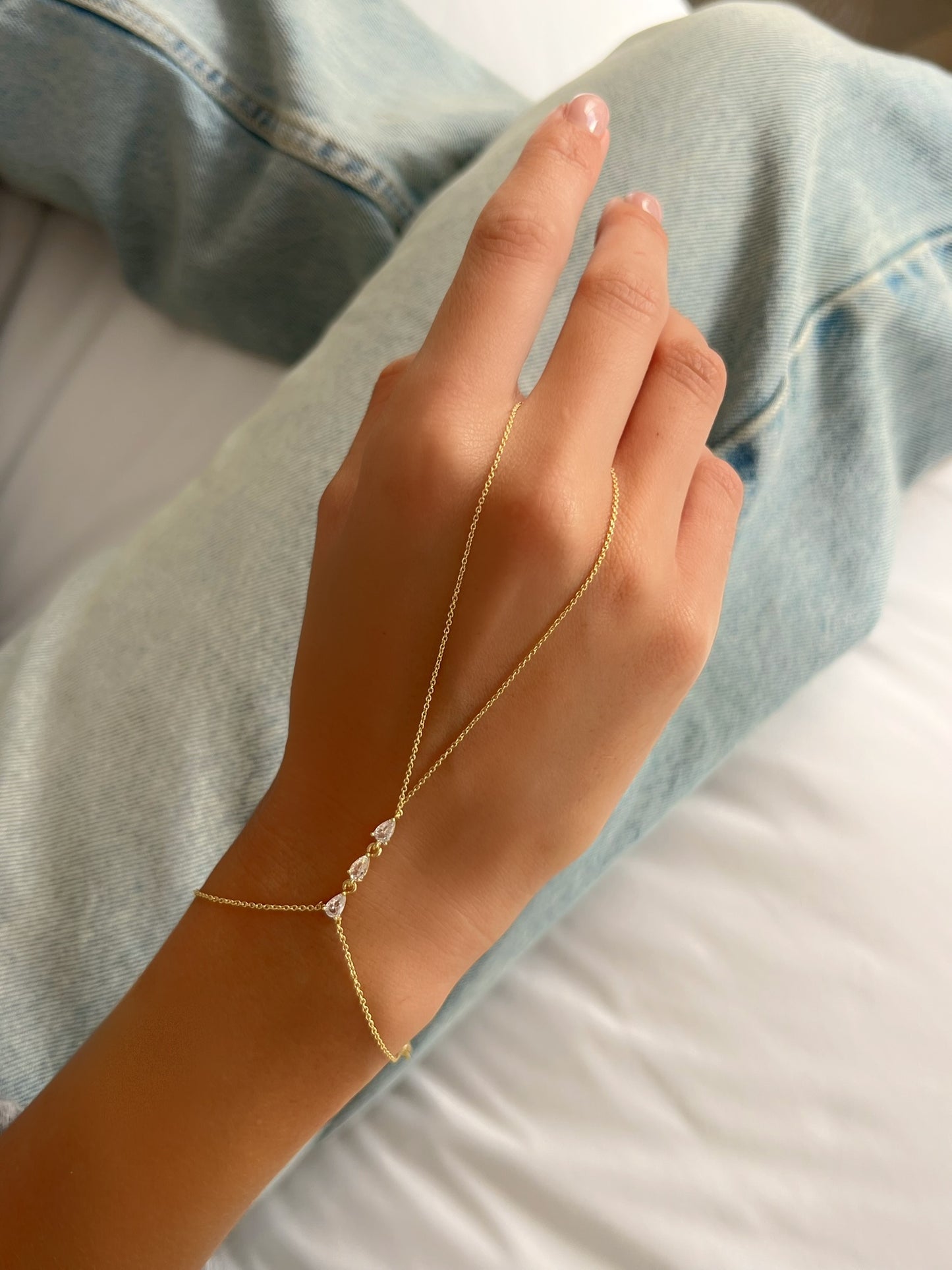 צמיד טבעת טריפל טיפות