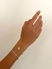 צמיד טניס אבנים דק