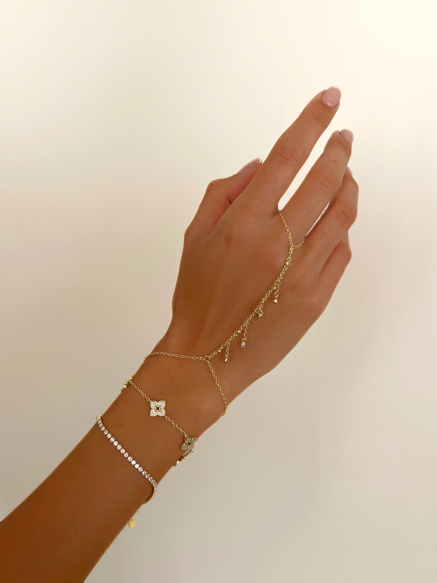 צמיד טניס אבנים דק