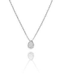 שרשרת זירקון טיפה מסגרת