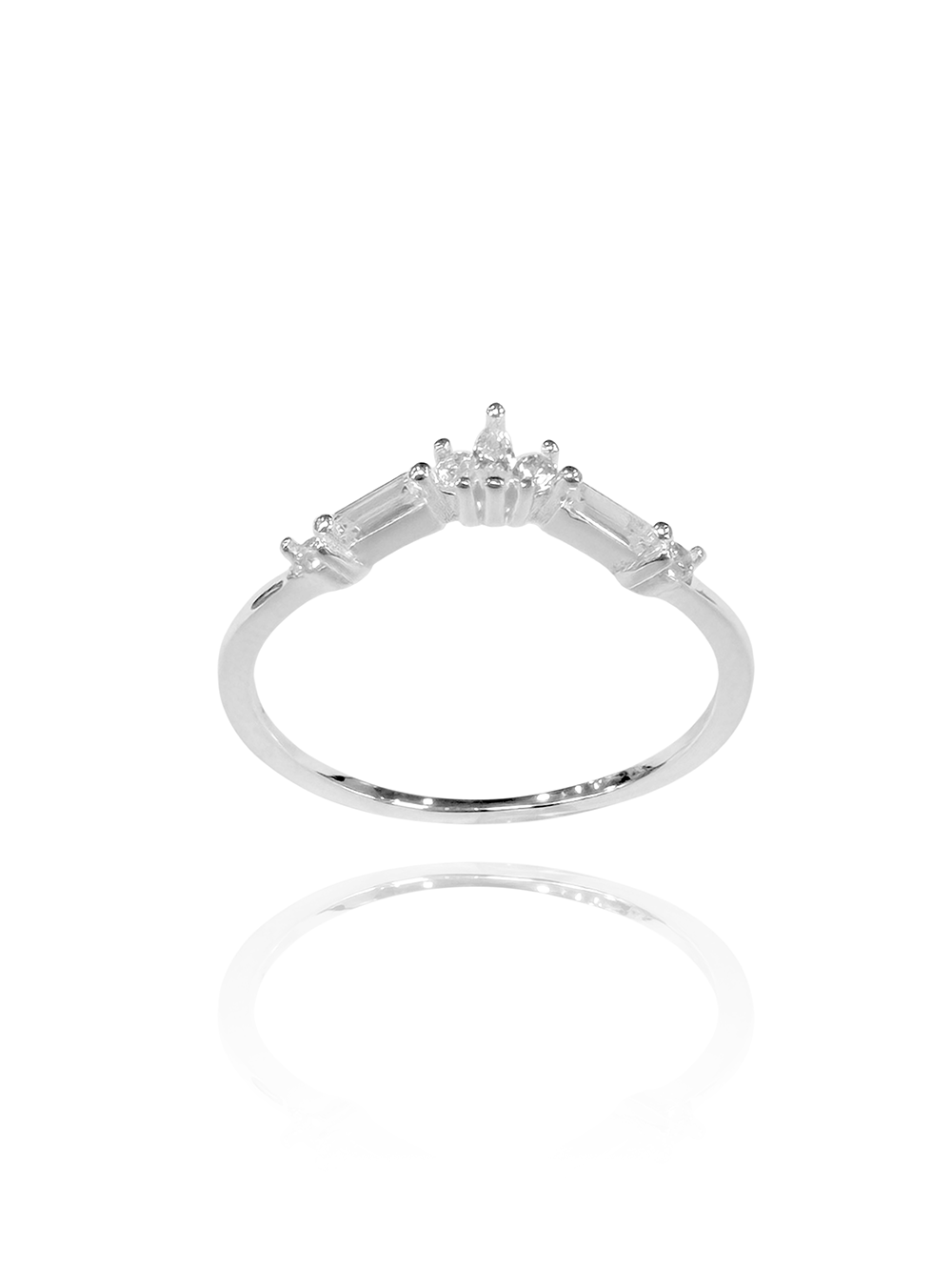 טבעת ג'ולי מכסף אמיתי 925