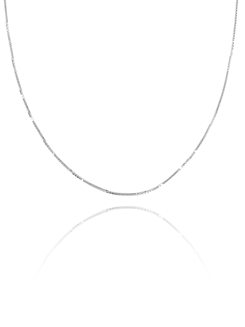 שרשרת בייסיק חלקה מכסף אמיתי 925