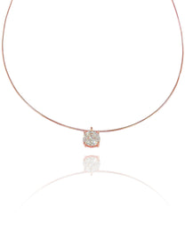 שרשרת קשיחה בשילוב זירקון אובל