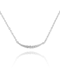 שרשרת פס משובצת עדינה