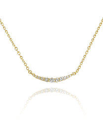 שרשרת פס משובצת עדינה