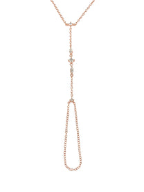 צמיד טבעת משובץ עדין