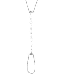 צמיד טבעת זירקוני מלבן